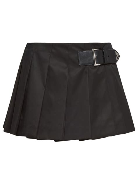 prada diamond mini skirt|Prada black pleated skirt.